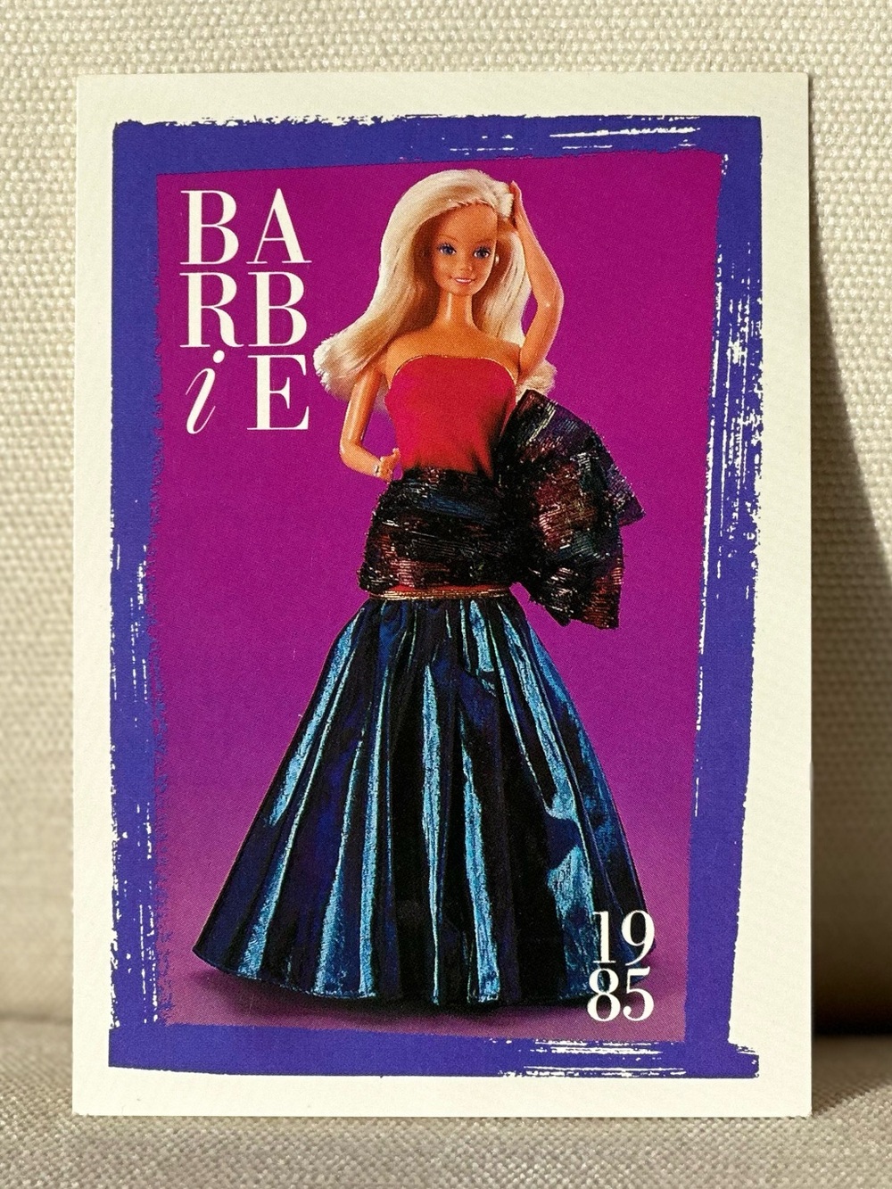 Barbie 1985 Vintage Look Doll Card
